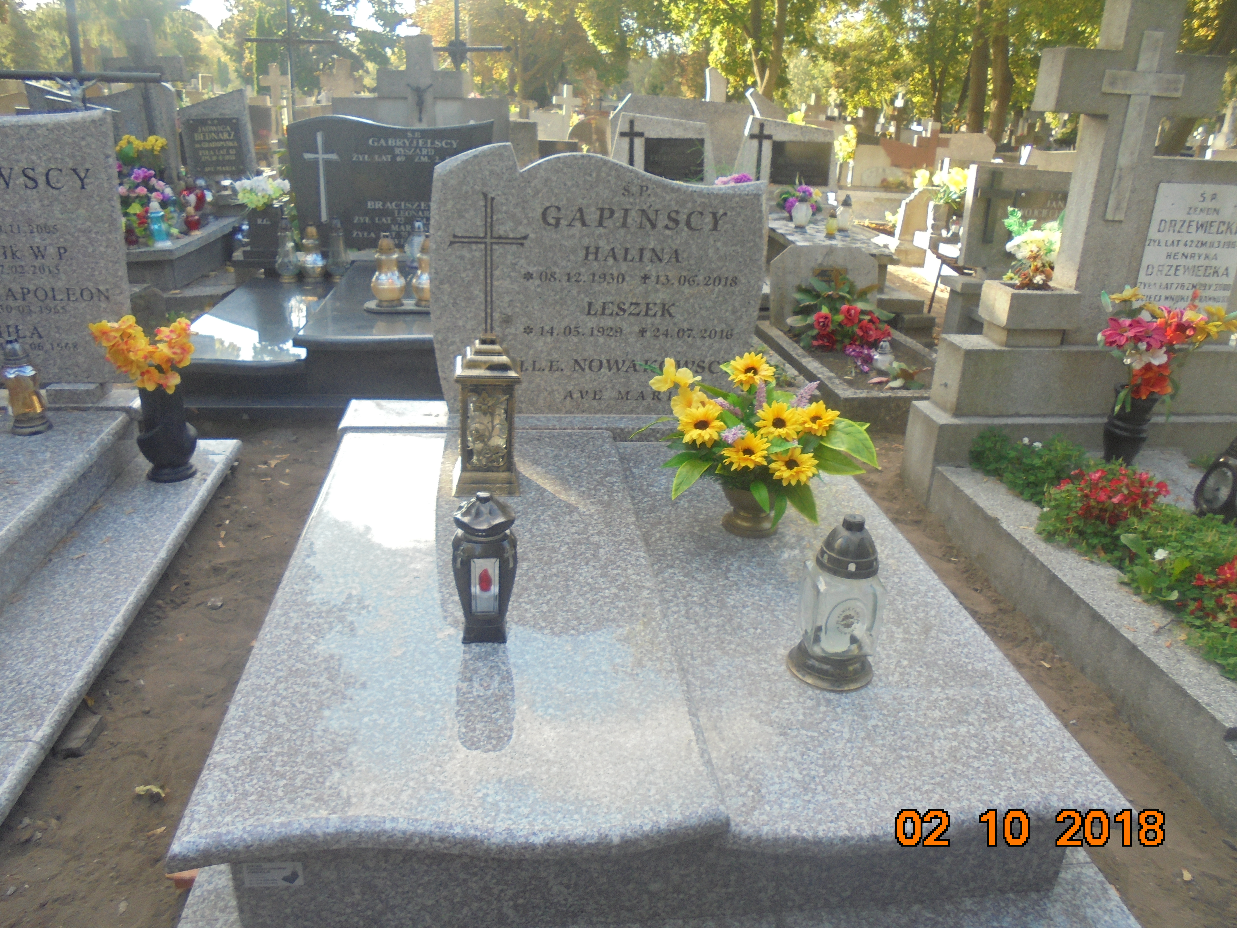 Halina GAPIŃSKA 1930 Włocławek 0965 - Grobonet - Wyszukiwarka osób pochowanych