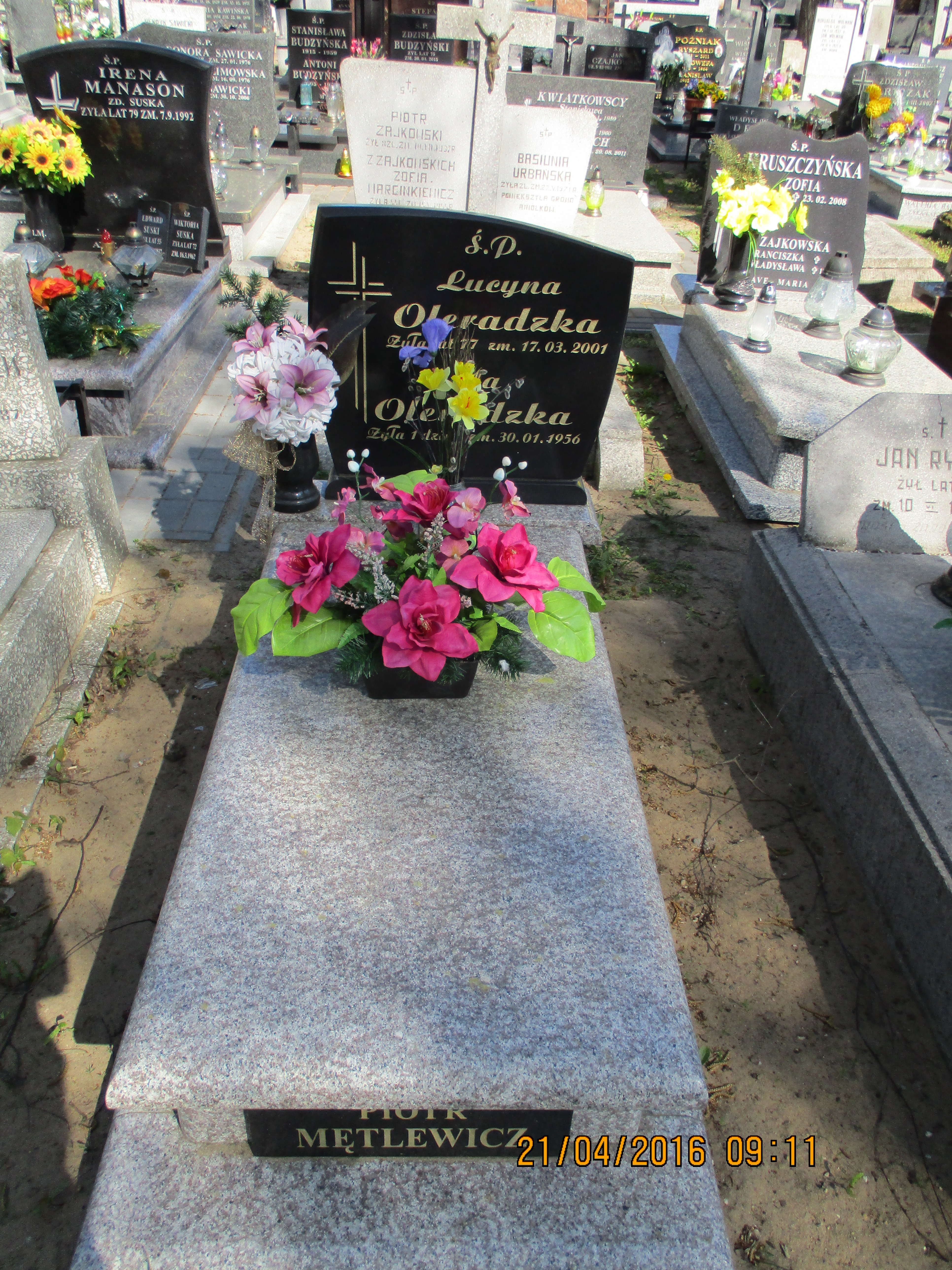 Elżbieta Wiesława OLERADZKA 1956 Włocławek 0965 - Grobonet - Wyszukiwarka osób pochowanych