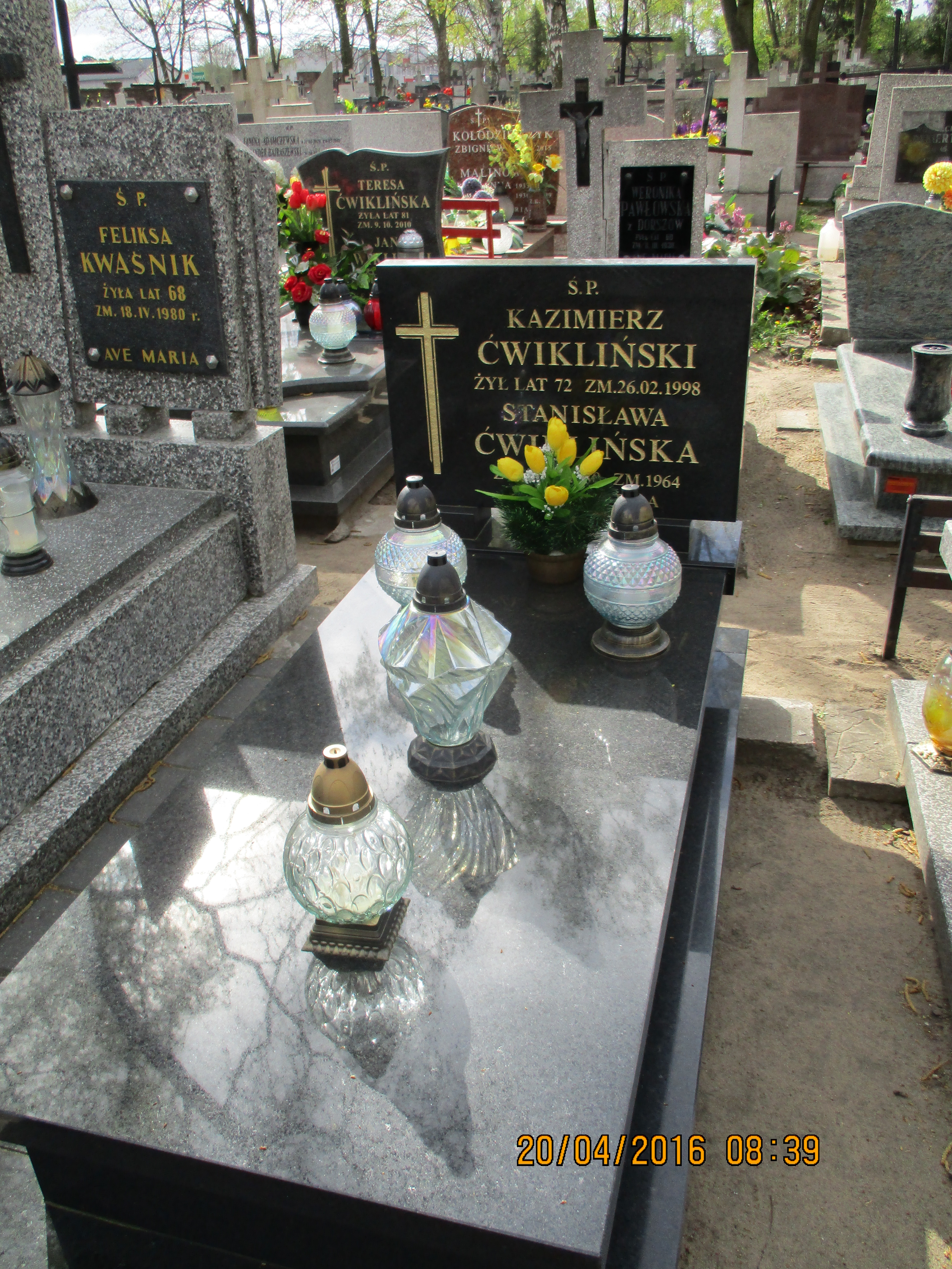 Stanisława ĆWIKLIŃSKA 1884 Włocławek 0965 - Grobonet - Wyszukiwarka osób pochowanych