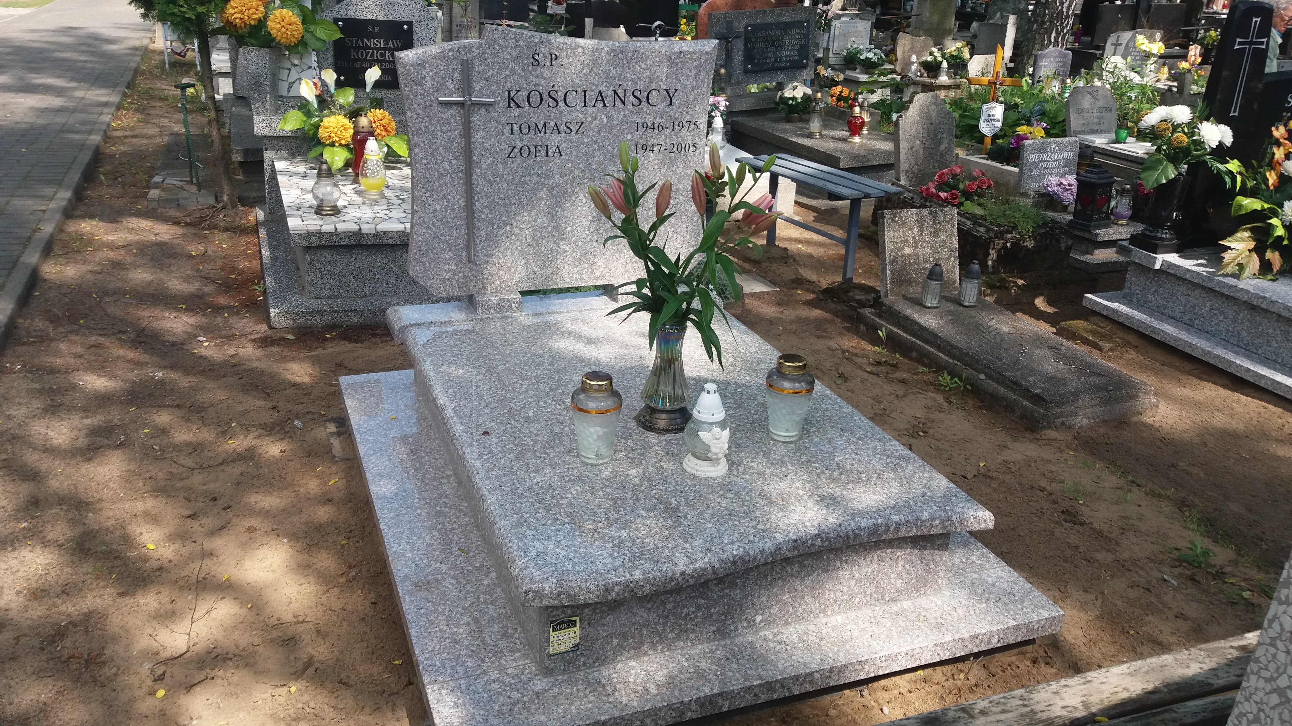 Tomasz KOŚCIAŃSKI 1946 Włocławek 0965 - Grobonet - Wyszukiwarka osób pochowanych