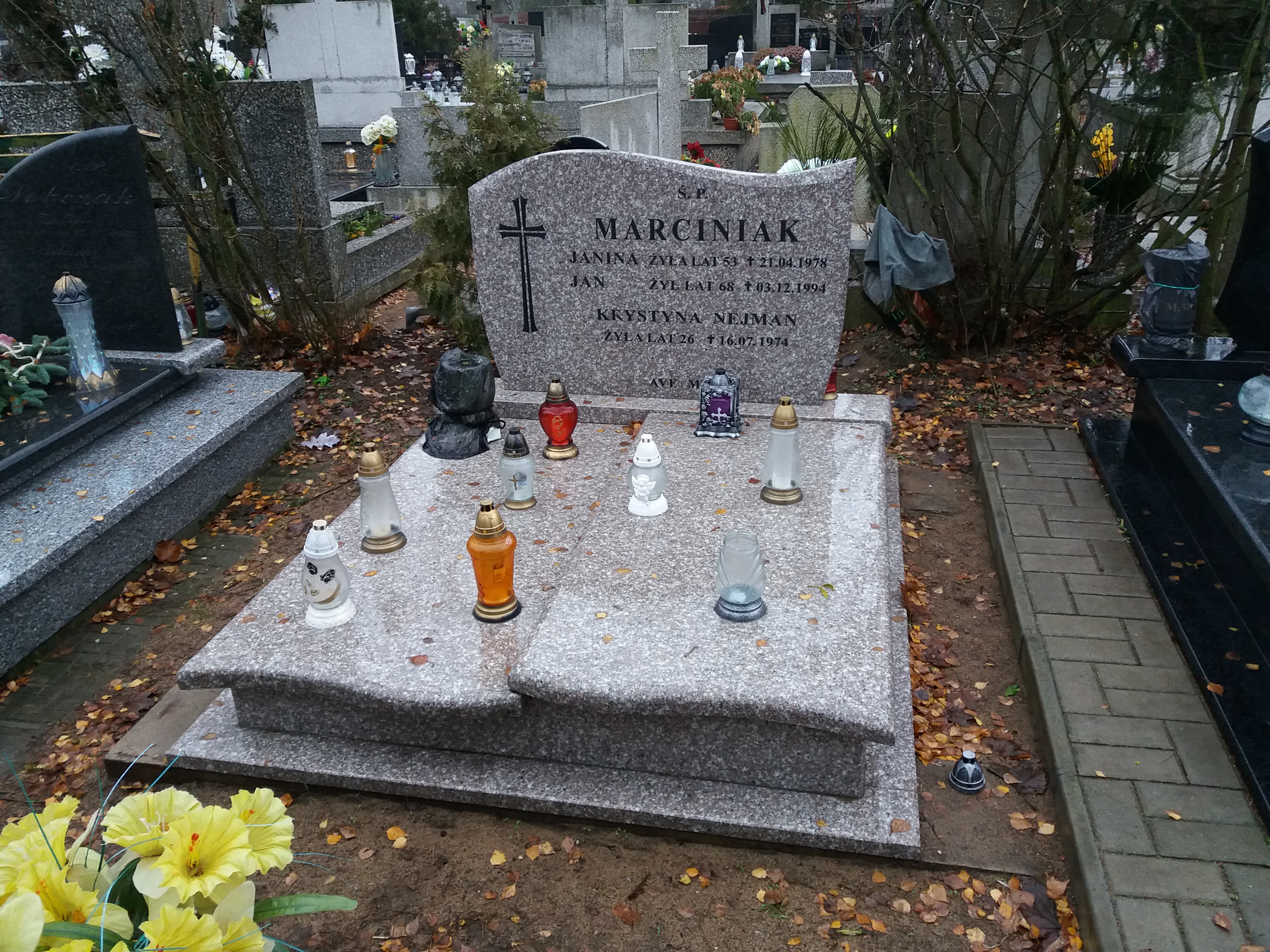 Janina MARCINIAK 1925 Włocławek 0965 - Grobonet - Wyszukiwarka osób pochowanych