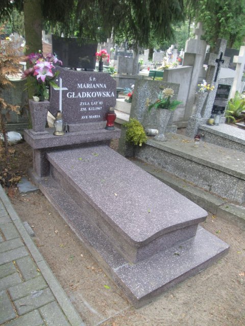 Marianna GŁADKOWSKA 1884 Włocławek 0965 - Grobonet - Wyszukiwarka osób pochowanych